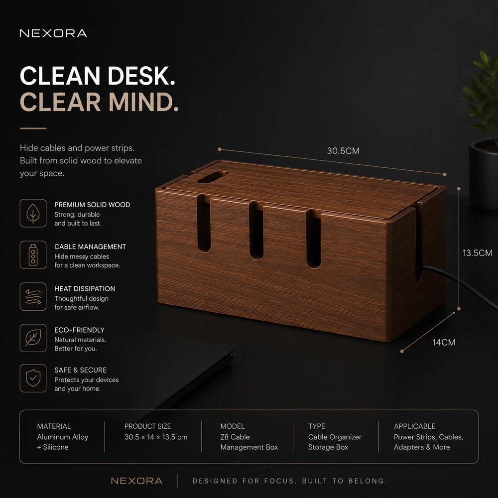 Nexora Premium Cable Management Box