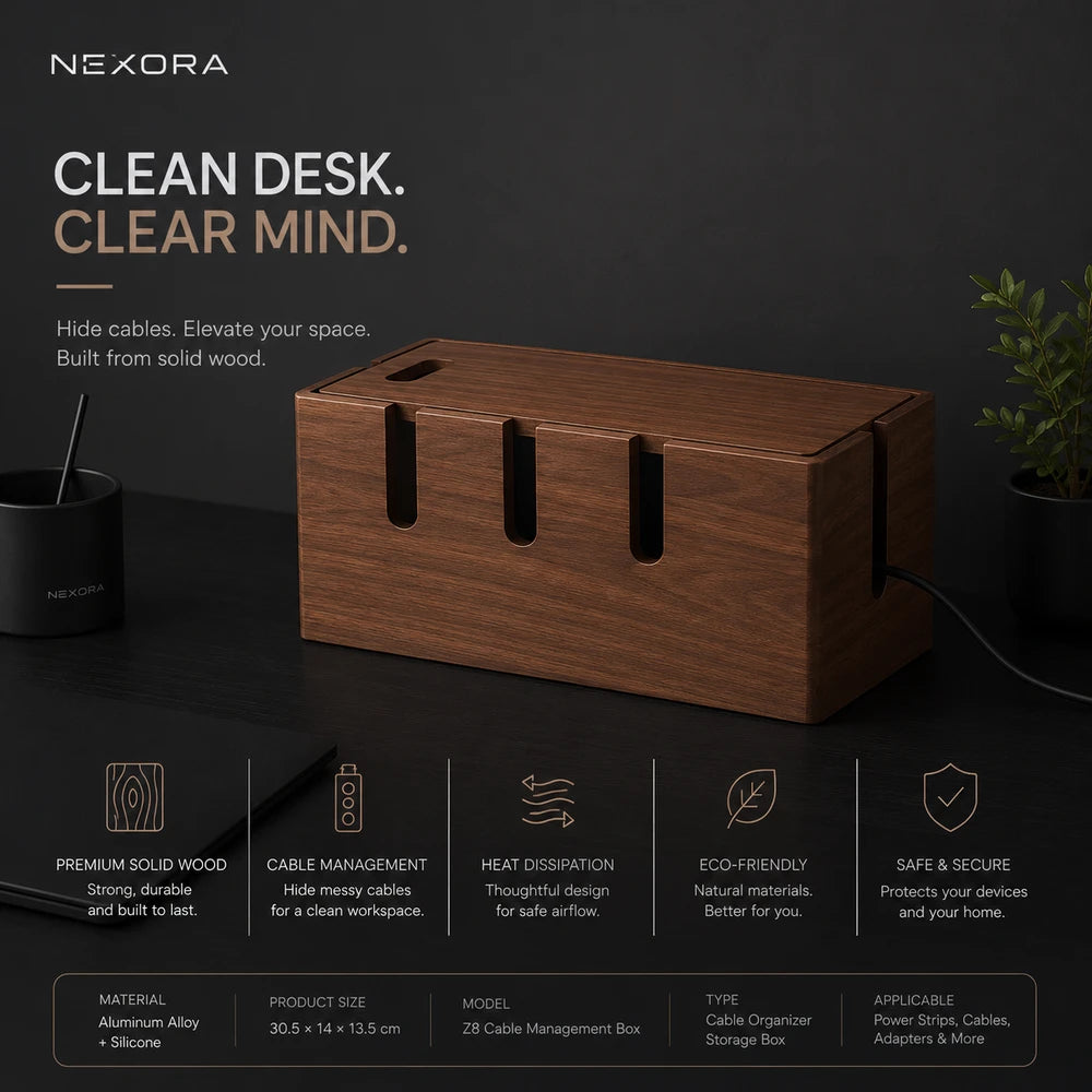 Nexora Premium Cable Management Box