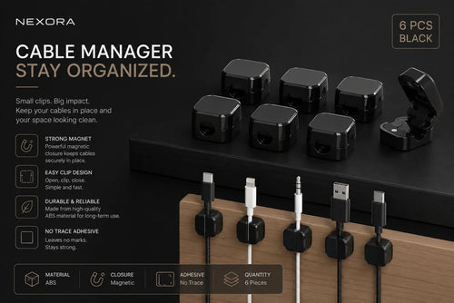 Nexora Magnetic Cable Clip