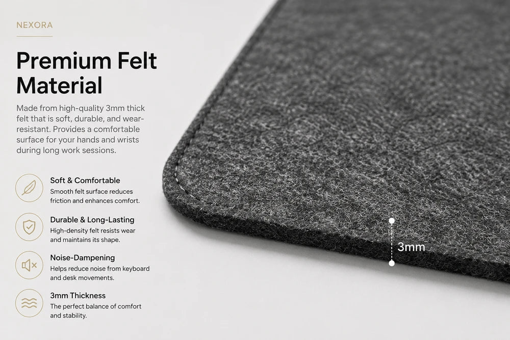 Nexora Felt Desk Mat