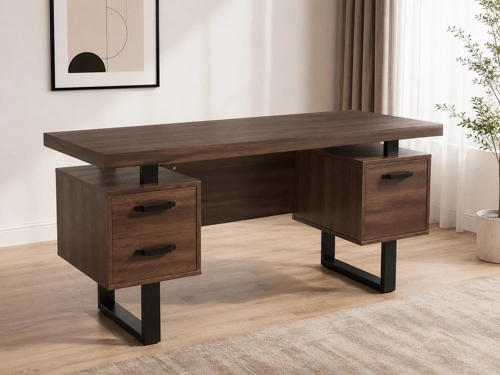 Nexora Modern Storage Desk 135 cm