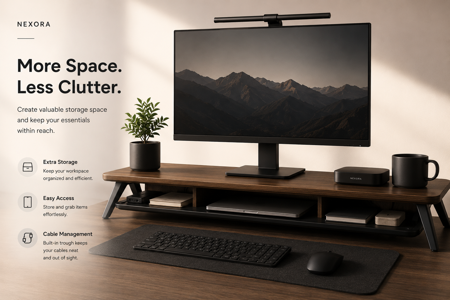 Nexora Desk Shelf