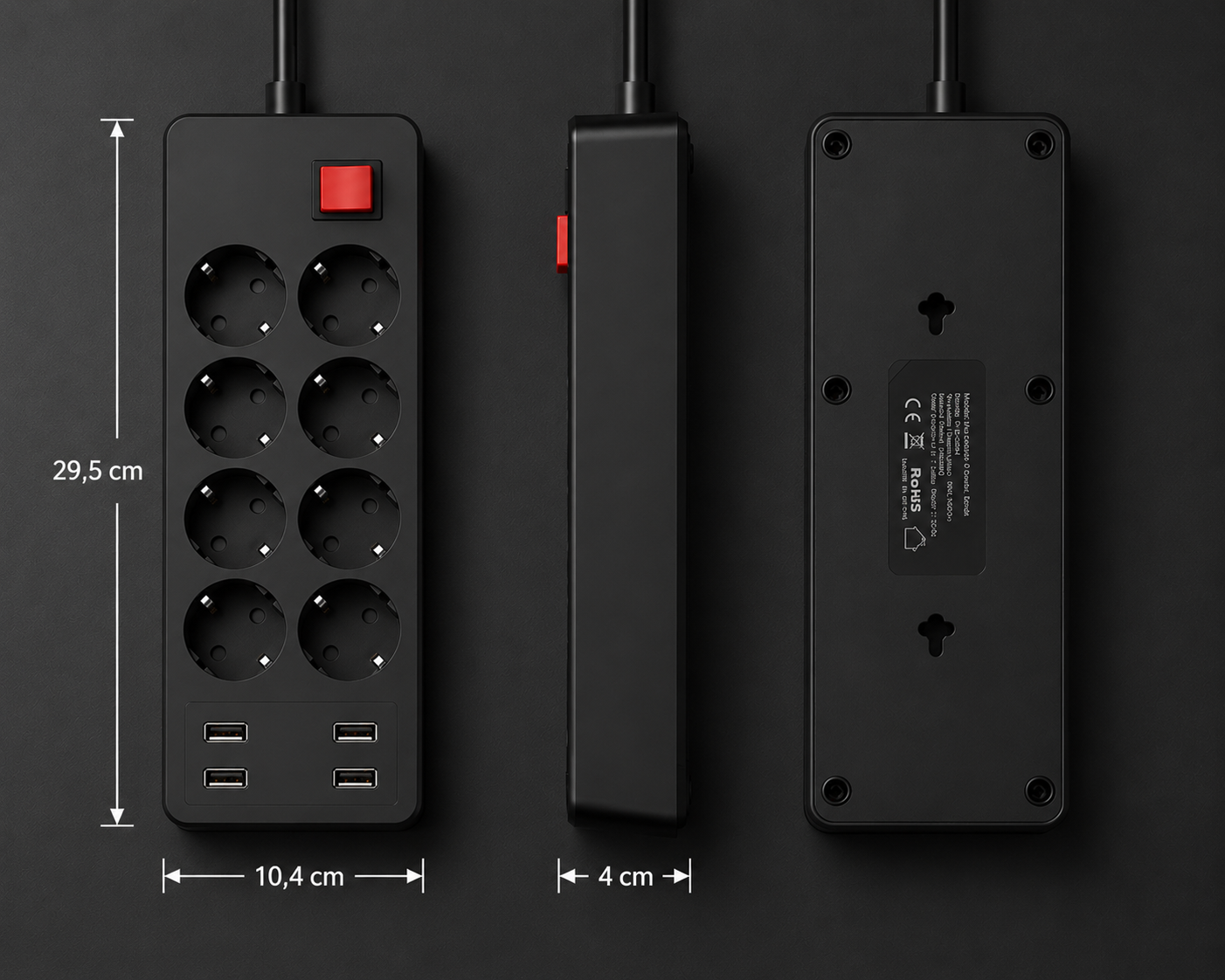 Nexora Multi-function Power Strip Socket