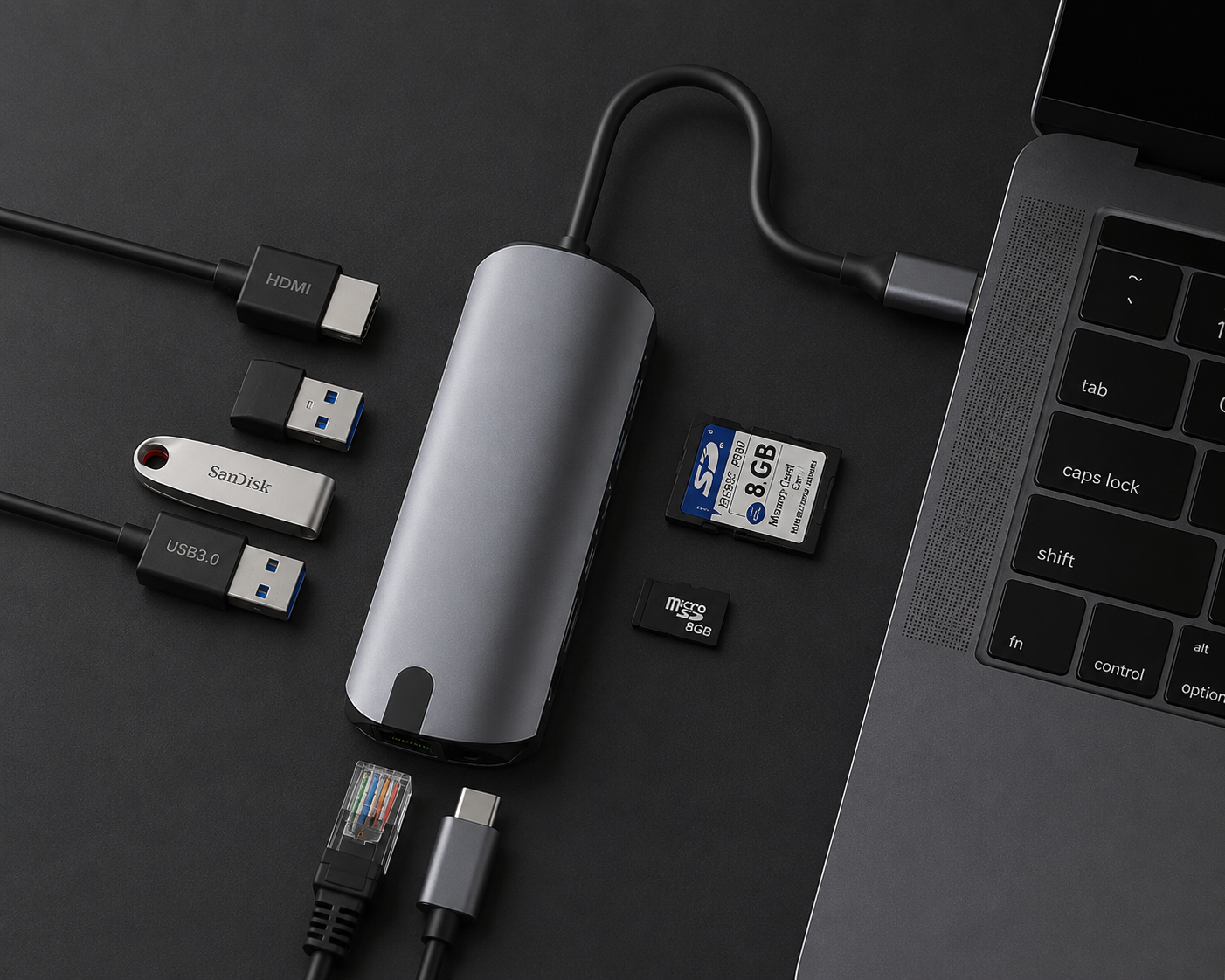 Nexora 8-in-1 USB-C Hub